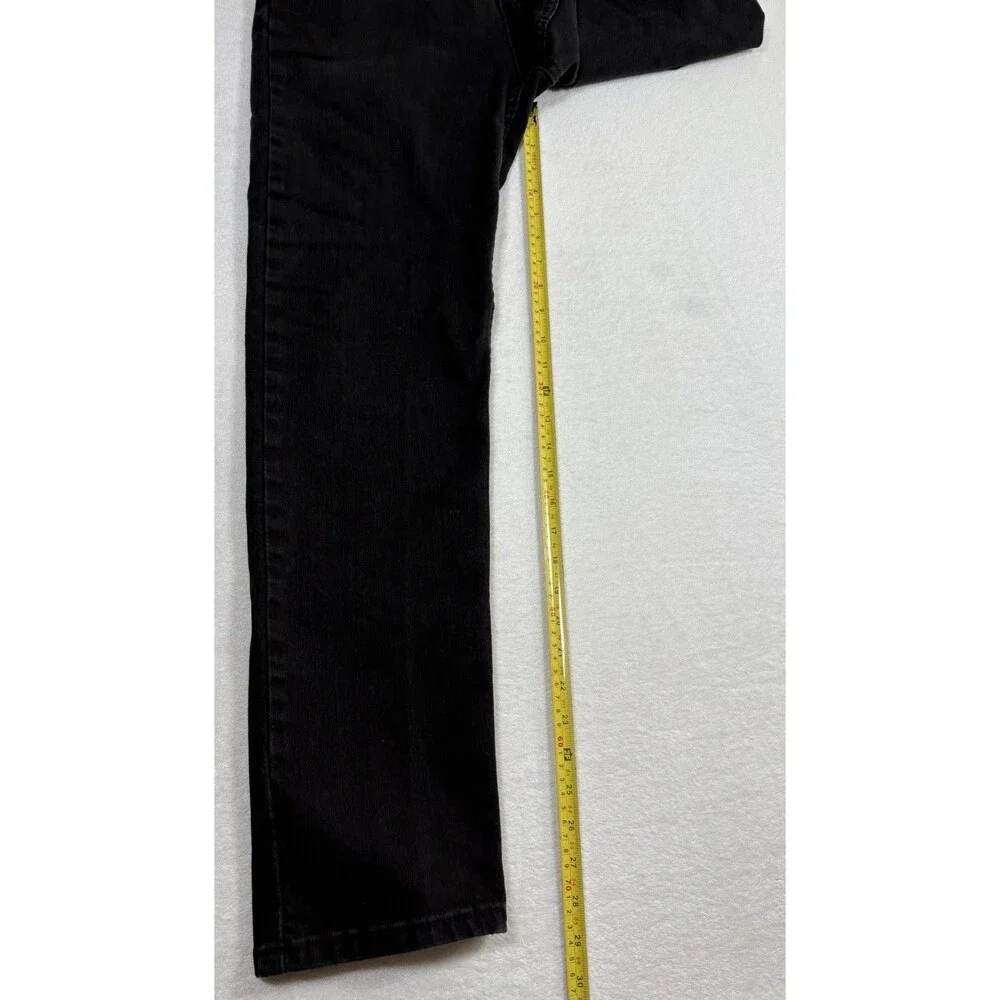 Levi’s 502 Taper Fit Black Jeans Men’s 33x32 Stretch Denim EUC